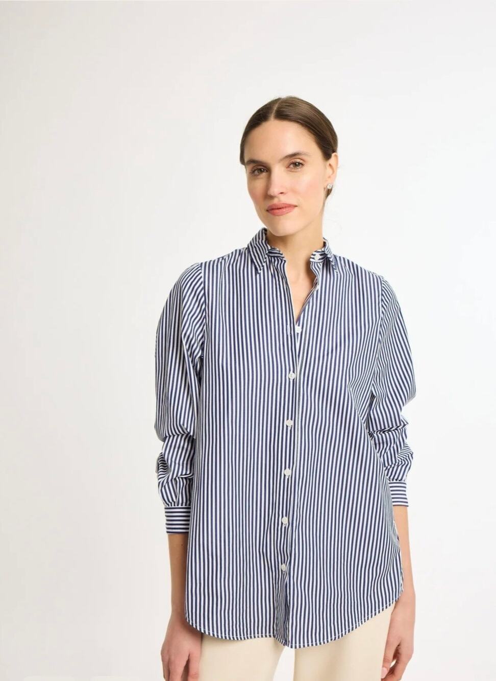 Eleanor Leftwich Eleanor Shirt Navy Stripe
